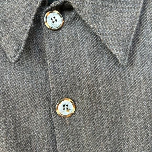 CP Shades Sausalito Vintage Wool Blend Button Down Shacket Top Size L - Picture 5 of 8